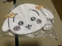 ちいかわ うさぎ 低反発クッション (リボン)、ミニがまぐち(リボン)セット