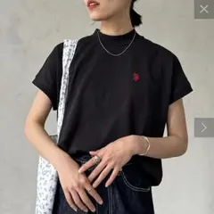 CPCM【U.S. POLO ASSN.】モックネックTシャツ　ブラック
