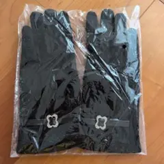 黒いレース装飾手袋 未使用品 スマホ対応