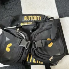 BUTTERFLY 卓球バッグ ブラック 松平健太 サイン入り