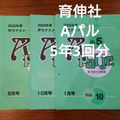 育伸社　Aパル　5年生　2020/2022　3回分　実力教科問題集