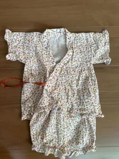 ベビー　花柄　甚平