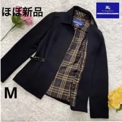 ほぼ新品 訳あり バーバリーブルーレーベル ジャケット ノバチェック 38 黒