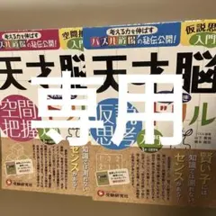 天才脳ドリル 仮説思考・空間把握 入門　2冊