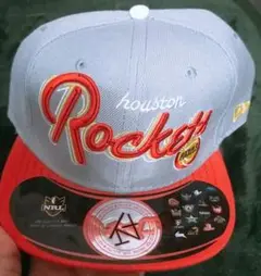 Houston Rockets キャップ グレー/レッド