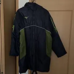 Mizuno ベンチコート 黒/緑