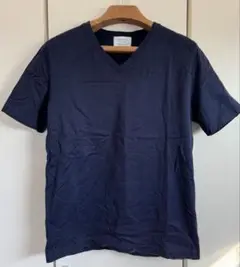 新品未使用 エディフィス EDIFICE VネックTシャツ ネイビー Sサイズ