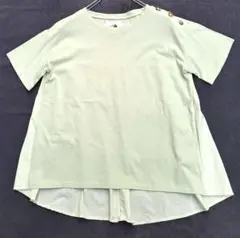 ONIGIRI オニギリ　綿100%半袖Tシャツ　後ろ切り替え　9 レディース