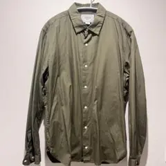 YAECA 長袖シャツ Lサイズ オリーブ