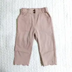 branshes ブランシェス 裾スカラップ 7分丈パンツ　100cm