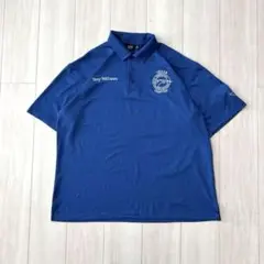 AKWA アクワ 刺繍ポロシャツ テキサス航空団体 USA製 2XL