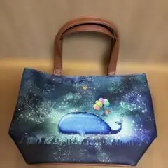 べべダヤン トートバッグ 手提げ クジラデザイン　わちふぃーるど　合皮