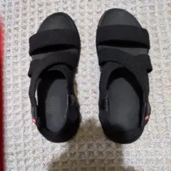 エドウィン黒サンダル。美品！　軽くて履きやすい。23.5センチ