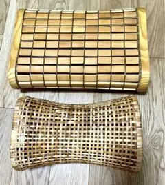 ❇️ 夏物処分中❗️竹製、藤条製メッシュ、枕 2点 セット