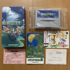 聖剣伝説３　箱説明書チラシハガキ付属　スーパーファミコン