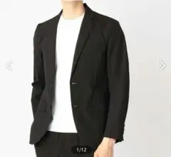 COMME CA ISM ジャケット ブラック　コムサイズム　パッカブル