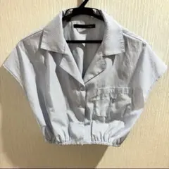 Heather フレンチスリーブシャツ　シャツ　夏服 半袖　レディース