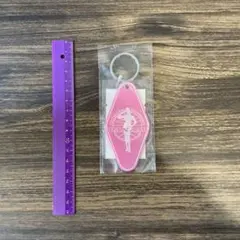 Pan am airline ピンクアクリルキーホルダー ダイヤモンド型