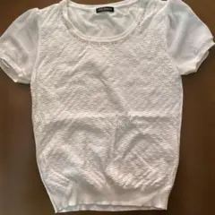 JILL MARIE ホワイト 半袖ニット