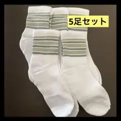 ⭐️新品⭐️ 《5足セット》　靴下　くつした　白　シンプル　カジュアル　ファッション
