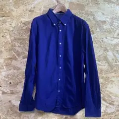 【 8892番】ZARA MAN 長袖シャツ　メンズ L ブルー　春秋