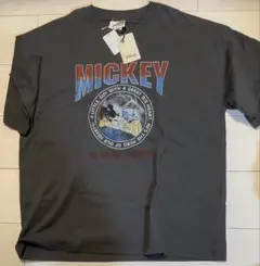 Disney Mickey Mouse Tシャツ ミッキー ロック ギター破壊