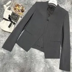 ♡極美品 Theory セオリー ノーカラージャケット 秋冬 グレー S