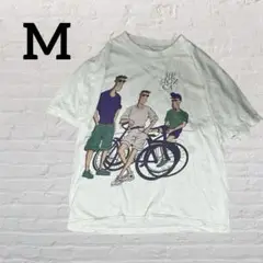✨️匿名配送✨️トップス 【Ｍ】 イラスト付き ホワイト Tシャツ