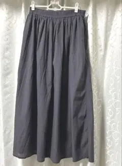 無印良品 ボイルロングスカート グレー