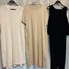 UNIQLOシャツワンピース2枚 パンツスーツまとめ売り