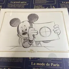 ディズニーランド ディズニードローイングクラス A4 クリアファイル ミッキー