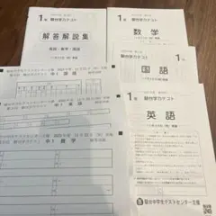 2023年度　駿台学力テスト　中1 第3回　未使用品