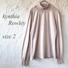 kynthia Rowley フリルスタンドカラー トップス 2 ピンク920