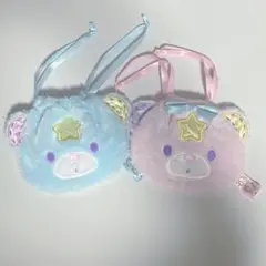 希少　レア　キキララ パフポフ　巾着　リトルツインスターズ