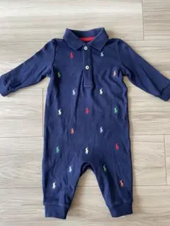 Ralph Lauren ネイビーロンパース　【6M 70cm】