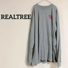 即購入OK✨REALTREE グレー ロングスリーブ Tシャツ ロンT