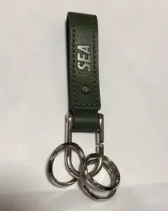 WIND AND SEA レザーキーホルダー