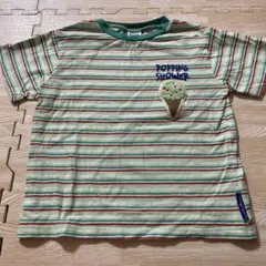 BREEZE ストライプTシャツ ホッピングシャワー サーティワン130