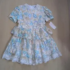 花柄ペプラムドレス（110cm~130cm）