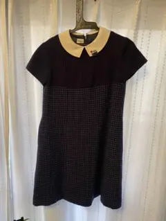 【familiar130cm】ボレロ付きワンピ ネイビー