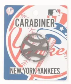 【新品・未使用】MLB ニューヨーク・ヤンキース カラビナ ブラック