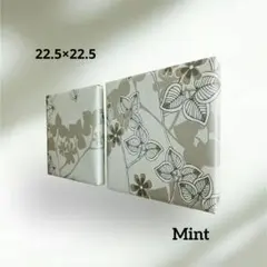 【No.81】花と葉のデザイン ファブリックパネル2枚セット