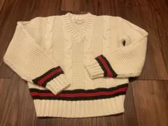GUCCI グッチ gucci ニット 8 コットン Vネック