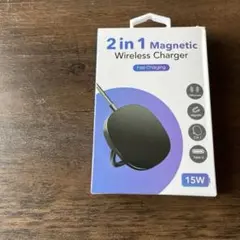 2 in 1 マグネット式ワイヤレス充電器 15W