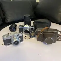 一眼レフ　フィルムカメラ　三台まとめて　Exakta Petri Pentax 一眼レフ フィルムカメラ 三台まとめて Exakta Petri Pentax