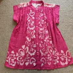 チュニック　春夏　ろうけつ染め　レディース（850→700円にお値下げ中！）