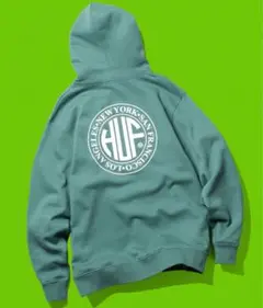 HUF グリーン フード付きパーカー 新品タグ付き