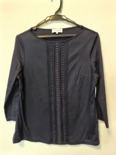 マッキントッシュロンドン　ネイビー　七分袖トップス Tシャツ　40