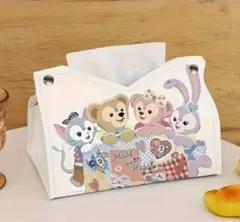 【新品未使用品】ダッフィー ティッシュボックス ティッシュケース　可愛い