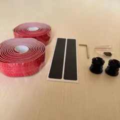 BBxunsless ロードハンドルバー テープ ストラップ 自転車 レッド
